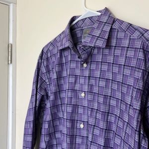 Cool purple/ white dress shirt!  Size L.